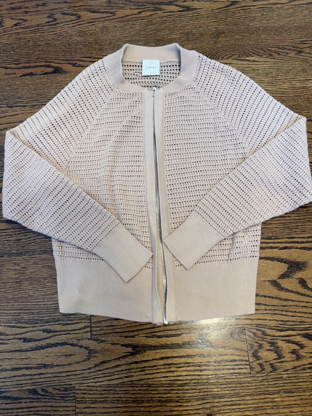 EUC Varley Lia Zip Through Knit - XS
